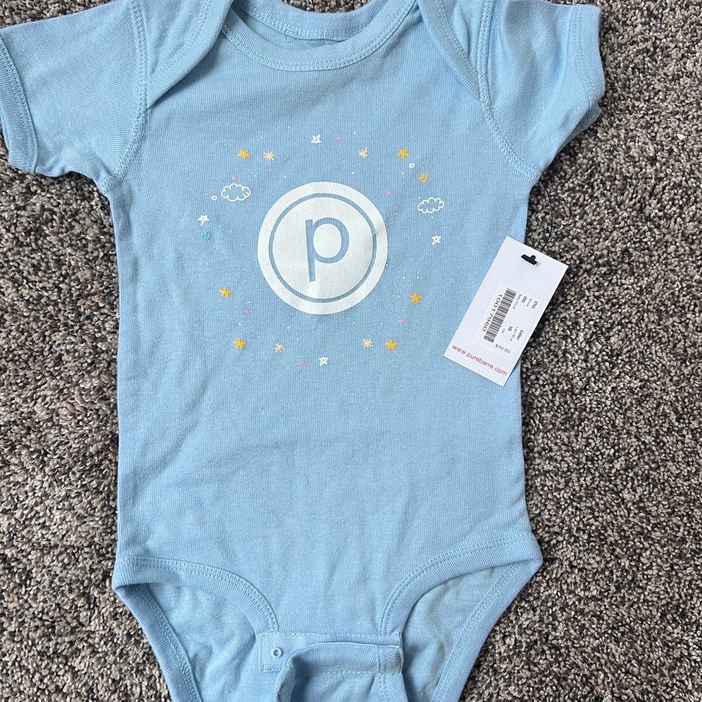 Pure barre baby onsie size 12 month